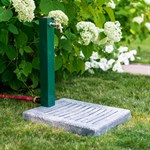 поддон для колонки в саду