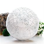 полигональный шар диаметр 60 см цвет белый