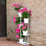 напольная металлическая подставка на 7 растений