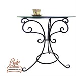 Кованый стеклянный стол Кованый стеклянный стол