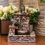 садовый декоративный фонтан