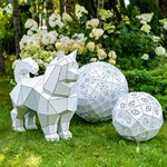 металлические полигональные фигуры