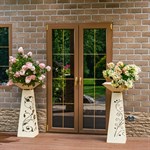 металлические вазоны для цветов