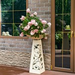 вазон с лазерной резкой по металлу