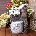 фонтан из стеклопластика для дачи фонтан из стеклопластика для дачи