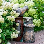 садовый декоративный фонтан