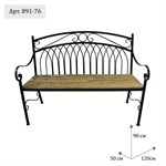 Кованая дачная скамейка размеры