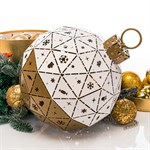 металлический новогодний шар металлический новогодний шар