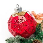 шар 1010 цв.золотой с красным