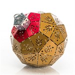 новогодний шарик цв. красны й с золотым