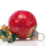 металлический полигональный шар