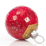 новогодний шар из металла