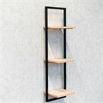 полка из металла и дерева