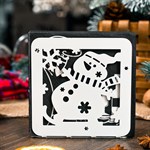 Салфетница из металла Снеговик 703-013 - фото 98220