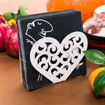 салфетница сердце 703-016