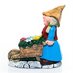 гном девочка с тачкой