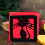 салфетница с кошкой