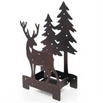 Подсвечник декоративный Олень в лесу металлический 730-043 - фото 99792